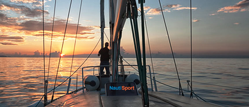 Atardecer en un velero